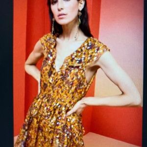 NWT Marie Oliver Jayda Dress in Marigold Harvest Size 4.